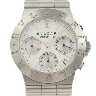 ブルガリ(BVLGARI)の【BVLGARI】ブルガリ ディアゴノ スポーツ CH35S ステンレススチール 自動巻き メンズ 白文字盤 腕時計(腕時計(アナログ))