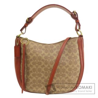 コーチ(COACH)のCOACH 38580 サットン ホーボー シグネチャー 2WAY ハンドバッグ PVC レディース(ハンドバッグ)