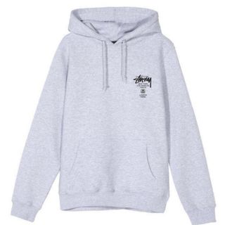 STUSSY - stussy スウェットパーカー　サイズXL グレー