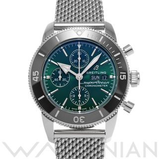 BREITLING - 中古 ブライトリング BREITLING A13313121L1A1 グリーン メンズ 腕時計