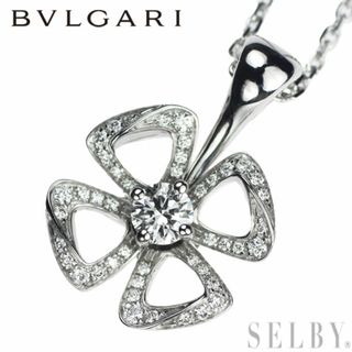 ブルガリ(BVLGARI)のブルガリ K18WG ダイヤモンド ペンダントネックレス フィオレヴァー(ネックレス)