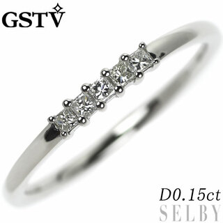 GSTV Pt950 プリンセスカット ダイヤモンド リング 0.15ct(リング(指輪))