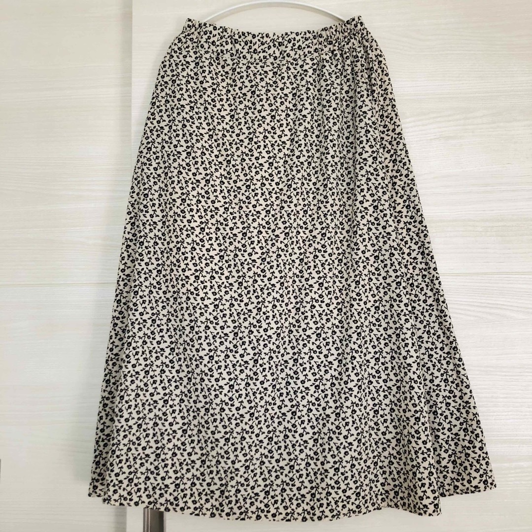 小花柄スカート★LL レディースのスカート(ロングスカート)の商品写真
