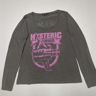 HYSTERIC GLAMOUR - ヒステリックグラマー　両面プリント　長袖カットソー