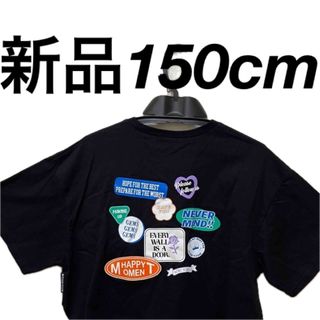 新品150cm 可愛いtシャツ　黒　女の子　