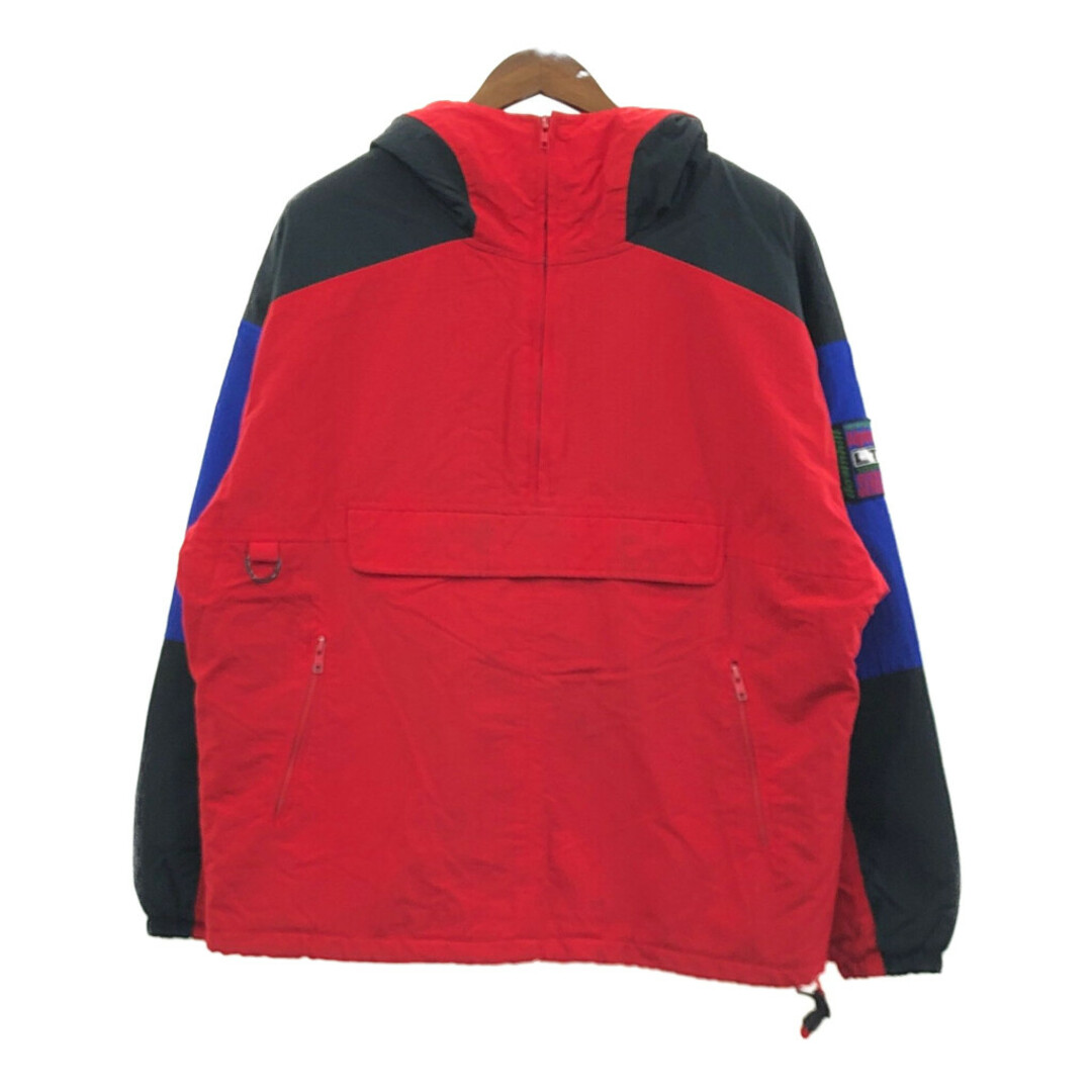 GAP(ギャップ)の90年代 GAP ギャップ ハーフジップ ナイロン マウンテンパーカー レッド (メンズ L) 中古 古着 Q4974 メンズのジャケット/アウター(マウンテンパーカー)の商品写真