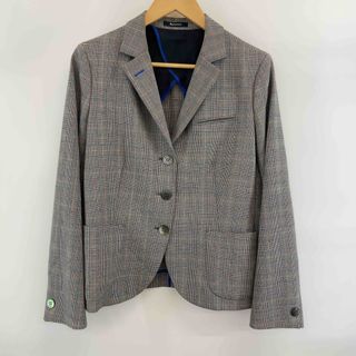 アクアスキュータム(AQUA SCUTUM)のAquascutum（womens） アクアスキュータム レディース テーラードジャケット グレー チェック柄(テーラードジャケット)