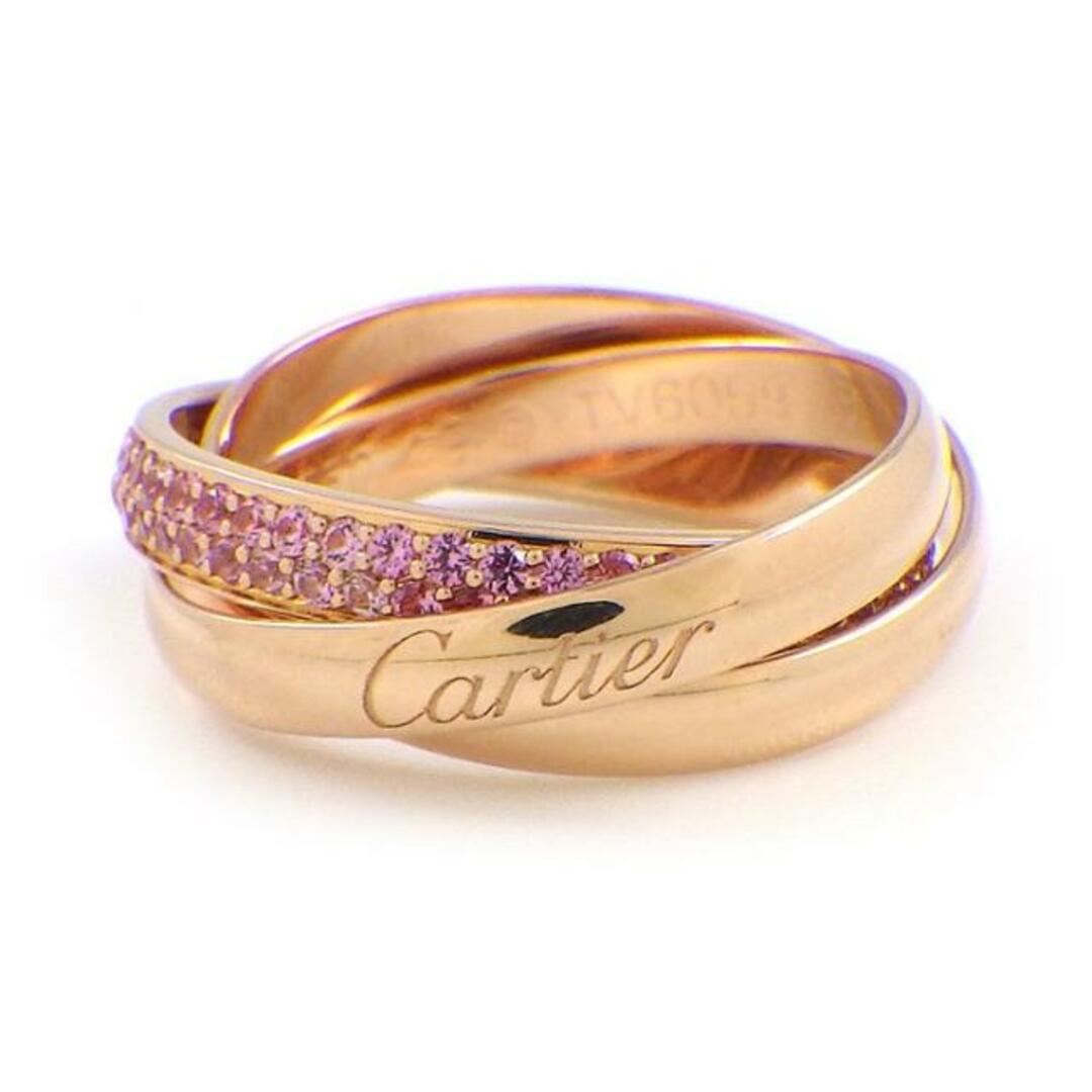 Cartier(カルティエ)のカルティエ Cartier リング トリニティ フルサークル ピンクサファイア K18PG 9.5号 / #49 【中古】 レディースのアクセサリー(リング(指輪))の商品写真