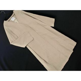 STUDIOUS ステュディオス ノーカラー コート size1/ベージュ ■◇ レディース