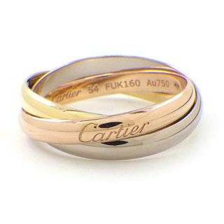 Cartier - カルティエ Cartier リング トリニティ スリーカラー K18PG K18WG K18YG 14号 / #54 【箱・保付き】 【中古】