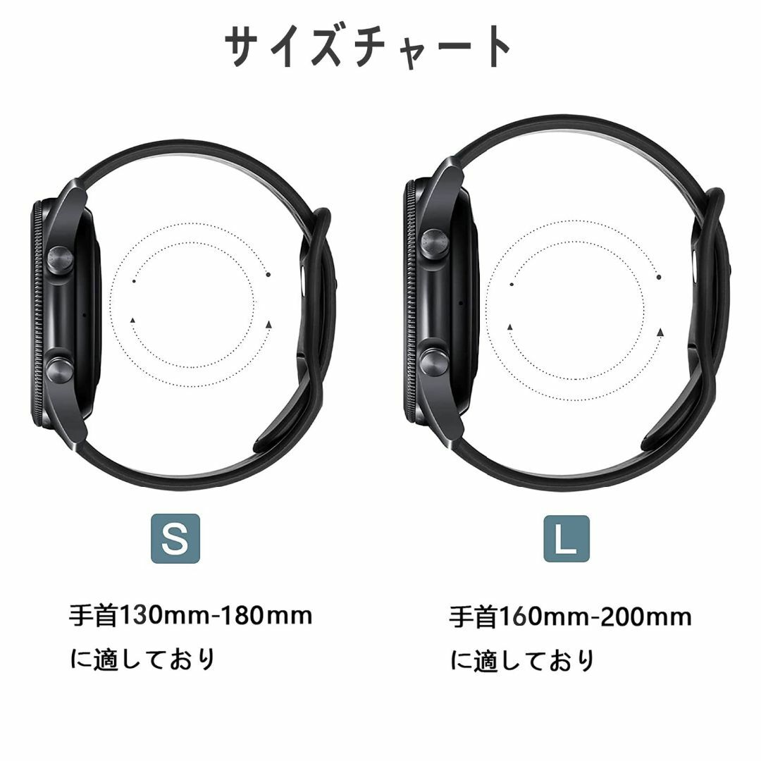 【サイズ:22mmL_色:グレー/ブラック】[AGUPERFIT] 時計バンド  その他のその他(その他)の商品写真