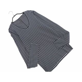 ニールバレット(NEIL BARRETT)のBLACKBARRETT by NEIL BARRETT ブラックバレット バイ ニールバレット ボーダー カットソー size2/白ｘ黒 ■◇ メンズ(Tシャツ/カットソー(七分/長袖))