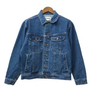 ラングラー(Wrangler)の80年代 Wrangler RUGGED WEAR ラングラー デニムジャケット アメカジ ブルー (メンズ M) 中古 古着 Q4857(Gジャン/デニムジャケット)