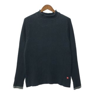 クイックシルバー(QUIKSILVER)の90年代 Quiksilver クイックシルバー リブニット セーター アウトドア ブラック (メンズ XL) 中古 古着 Q4854(ニット/セーター)