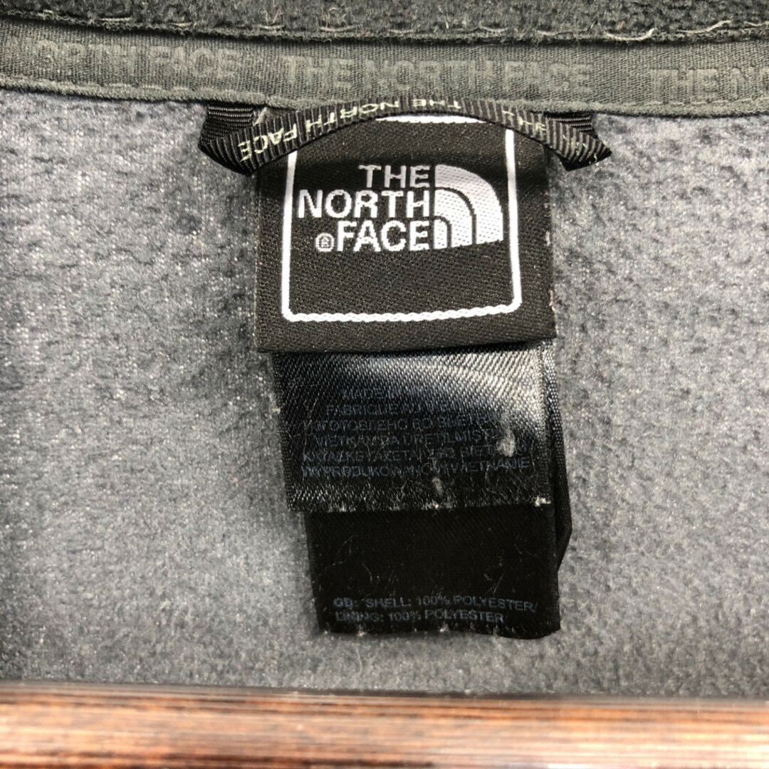 THE NORTH FACE(ザノースフェイス)のTHE NORTH FACE ノースフェイス POLARTEC ポーラテック フリースジャケット アウトドア ワンポイント グレー (メンズ M) 中古 古着 Q4867 メンズのジャケット/アウター(その他)の商品写真