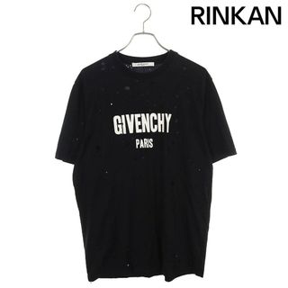 ジバンシィ(GIVENCHY)のジバンシィ  BW700D3015 デストロイ加工ロゴプリントTシャツ メンズ M(Tシャツ/カットソー(半袖/袖なし))