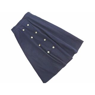 テチチ(Techichi)のTechichi テチチ フレア スカート sizeS/紺 ■◇ レディース(ロングスカート)