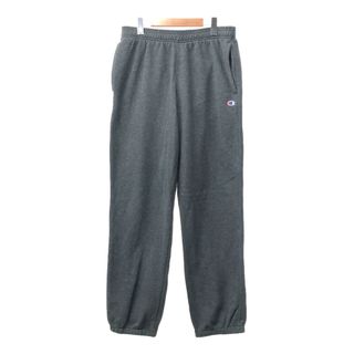 チャンピオン(Champion)のChampion チャンピオン AUTHENTIC オーセンティック スウェットパンツ ワンポイント グレー (メンズ L) 中古 古着 Q4909(その他)