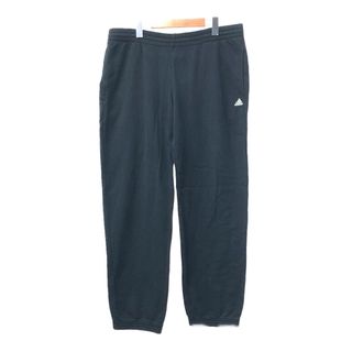 アディダス(adidas)のadidas アディダス スウェットパンツ スポーツ ワンポイント ブラック (メンズ L) 中古 古着 Q4910(その他)