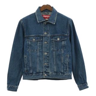 ラングラー(Wrangler)の90年代 Wrangler ラングラー HERO デニム トラッカージャケット アメカジ ブルー (メンズ M) 中古 古着 Q4933(Gジャン/デニムジャケット)