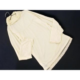 grove グローブ レース タートルネック カットソー sizeM/アイボリー ■◇ レディース