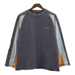 RIPCURL フリース スウェット ラグランスリーブ ワンポイントロゴ ライトグレー (メンズ L相当) 中古 古着 Q4935(スウェット)