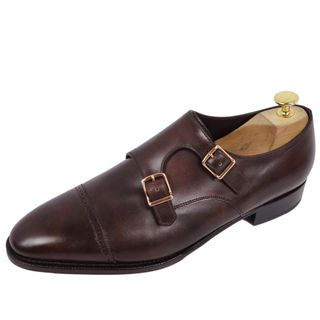 JOHN LOBB - 未使用 ジョンロブ JOHN LOBB レザーシューズ PHILIP 2 フィリップ ダブルモンク ダブルバックル ビジネス 革靴 7EE