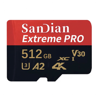 マイクロSDカードSanDian Extreme Pro512GB XCI A2(PC周辺機器)
