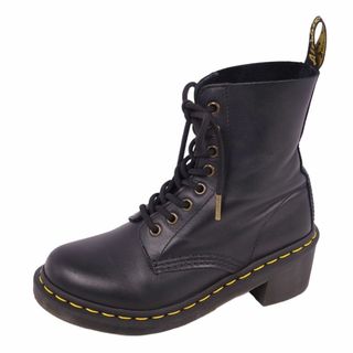 ドクターマーチン(Dr.Martens)の美品 ドクターマーチン Dr.Martens ブーツ レザーブーツ ショートブーツ スムースレザー 8ホール レディース UK4(ブーツ)