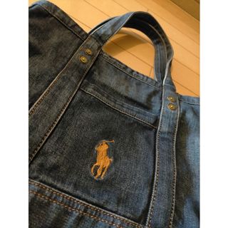 ポロラルフローレン(POLO RALPH LAUREN)のポロラルフローレン トートバッグ デニム 綿④(トートバッグ)