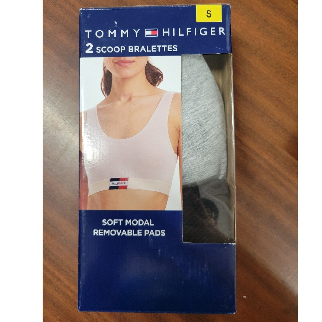 TOMMY HILFIGER(トミーヒルフィガー)の2枚入 トミーヒルフィガー ブラレット Sサイズ レディースの下着/アンダーウェア(ブラ)の商品写真