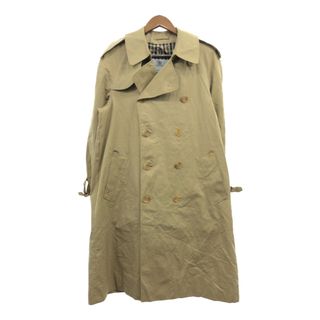 【B品】 90年代 イングランド製 Aquascutum アクアスキュータム Aqua5 トレンチ コート ベージュ (メンズ L Ⅼ相当) 中古 古着 Q5157(トレンチコート)