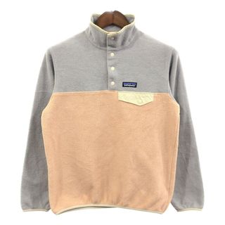 パタゴニア(patagonia)のpatagonia パタゴニア SYNCHILLA シンチラ スナップT フリースジャケット アウトドア サーモンピンク (メンズ S) 中古 古着 Q5168(その他)