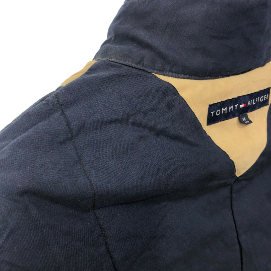 TOMMY HILFIGER(トミーヒルフィガー)の90年代 TOMMY HILFIGER トミーヒルフィガー 中綿 ハリントンジャケット スイングトップ ベージュ (メンズ M) 中古 古着 Q5185 メンズのジャケット/アウター(その他)の商品写真