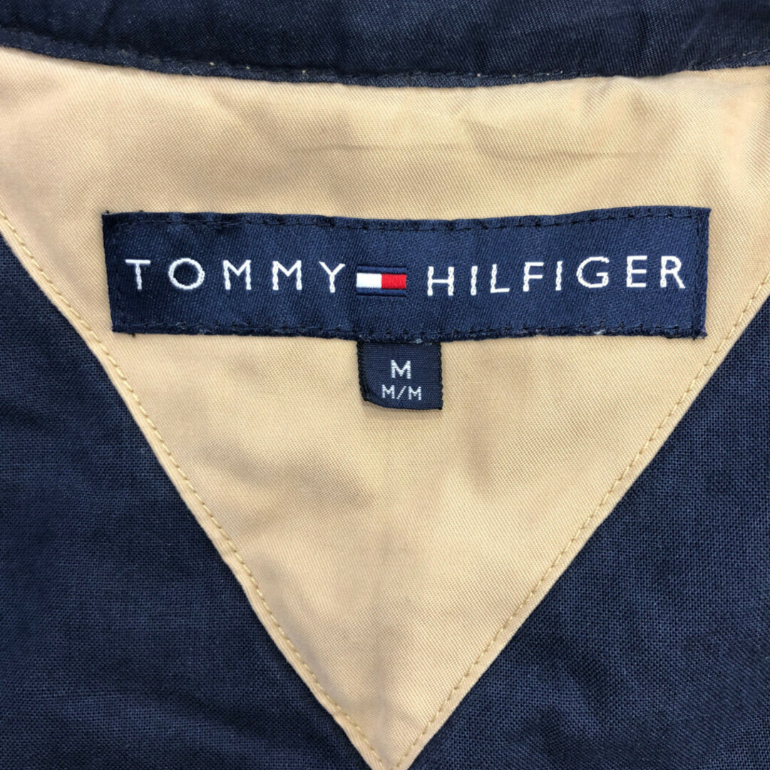 TOMMY HILFIGER(トミーヒルフィガー)の90年代 TOMMY HILFIGER トミーヒルフィガー 中綿 ハリントンジャケット スイングトップ ベージュ (メンズ M) 中古 古着 Q5185 メンズのジャケット/アウター(その他)の商品写真