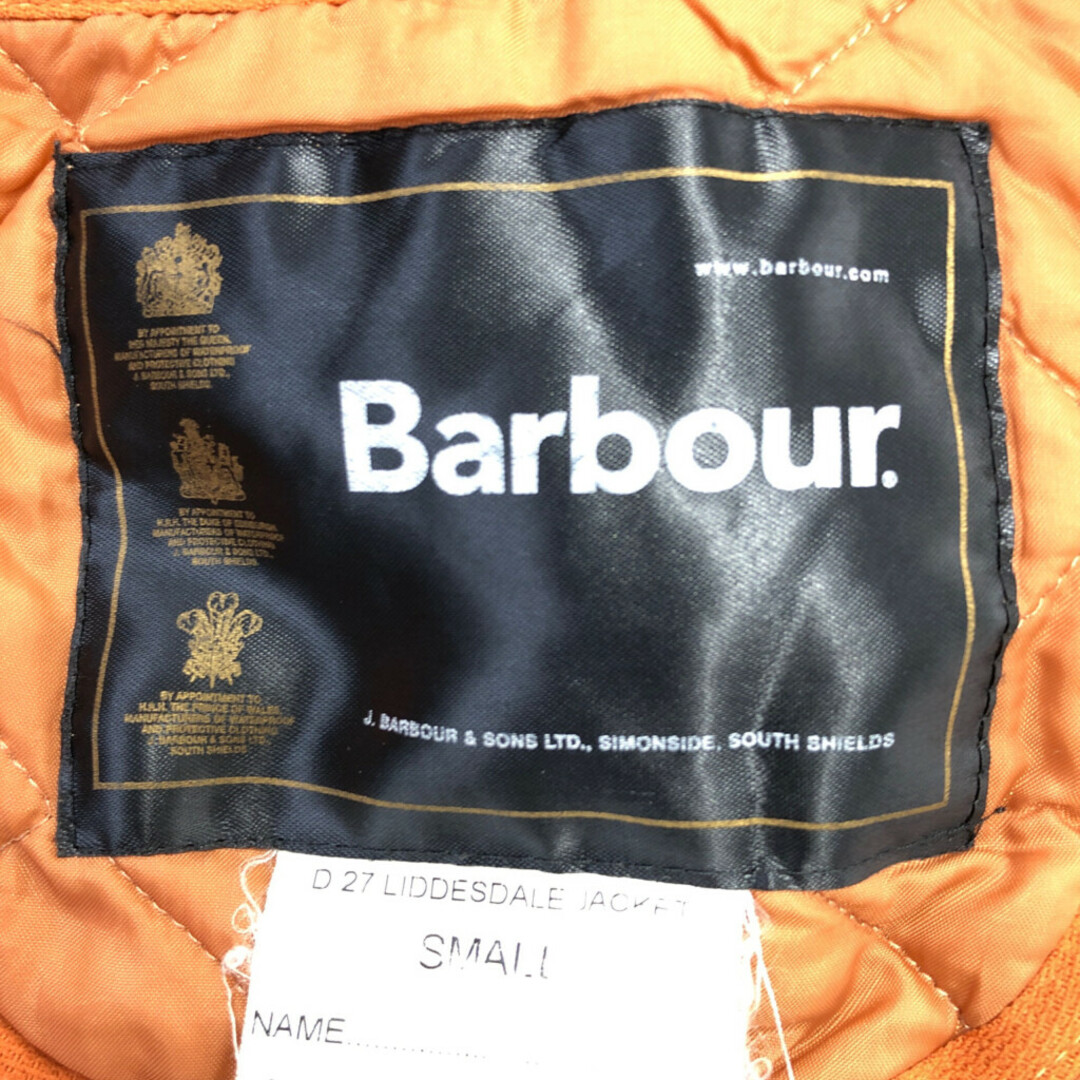 Barbour(バーブァー)のBarbour バブアー LIDDESDALE リッズデイル キルティングジャケット オレンジ (メンズ S) 中古 古着 Q5191 メンズのジャケット/アウター(その他)の商品写真