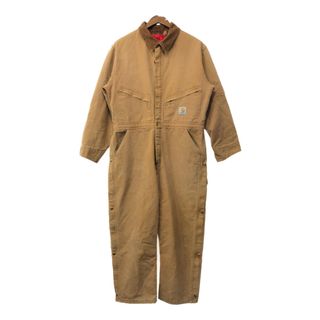 carhartt - Carhartt カーハート ダック ワーク オールインワン ライトブラウン (メンズ XL相当) 中古 古着 Q5194