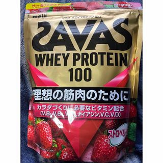 ザバス(SAVAS)のザバス SAVAS ホエイプロテイン100 ストロベリー味　980g(プロテイン)