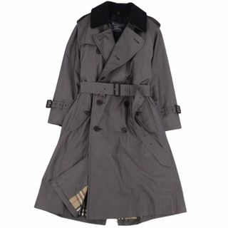 バーバリー(BURBERRY)の極美品 Vintage バーバリー Burberrys コート 英国製 1枚袖 2枚襟 トレンチコート ライナー付 アウター メンズ 32グレー(トレンチコート)