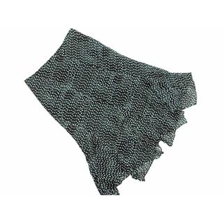 トランスワーク(TRANS WORK)のトランスワーク シフォン 総柄 マーメイド スカート size40/黒 ■◇ レディース(ロングスカート)