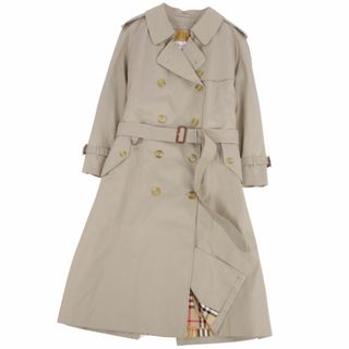 バーバリー(BURBERRY)の極美品 Vintage バーバリー Burberrys コート ライナー付き トレンチコート 綿100％ レディース 15BR カーキベージュ(トレンチコート)