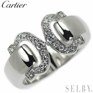 カルティエ(Cartier)のカルティエ K18WG ダイヤモンド リング 2Cブークルセ 50号(リング(指輪))