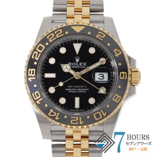 ロレックス(ROLEX)の【120806】ROLEX ロレックス  126713GRNR GMTマスター2 ブラックダイヤル ランダム番 YG/SS 自動巻き ギャランティーカード 純正ボックス 腕時計 時計 WATCH メンズ 男性 男 紳士 【未使用品】【中古】(腕時計(アナログ))