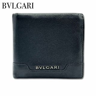 ブルガリ(BVLGARI)のブルガリ アーバン レザー 二つ折り 財布 小銭入れ 札入れ メンズ ブラック(折り財布)