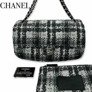 シャネル(CHANEL)のシャネル チェーンショルダーバッグ ツイードプリント ターンロック ココマーク(ショルダーバッグ)