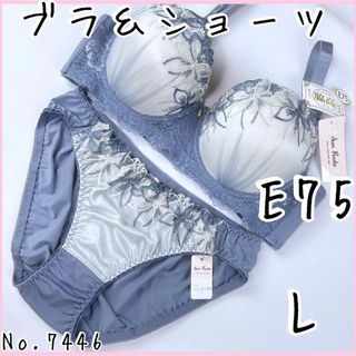 ブラジャーショーツセットE75    No.7446(ブラ&ショーツセット)