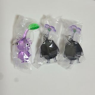 ピクミン めじるしアクセサリー 岩ピクミン紫ピクミン ３個セット(キャラクターグッズ)