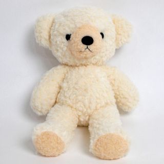 童心オリジナル 日本製 クマのフカフカ M ぬいぐるみ 高さ29cm クリーム(ぬいぐるみ/人形)