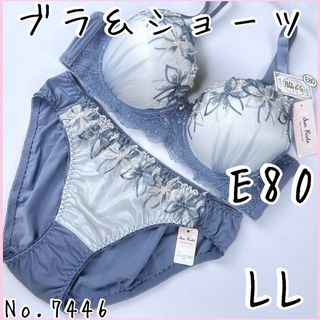 ブラジャーショーツセットE80   No.7446(ブラ&ショーツセット)