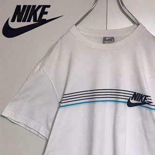 ナイキ(NIKE)の【人気定番】ナイキ　ロゴ入りTシャツ　ホワイト　人気L  H759(Tシャツ/カットソー(半袖/袖なし))